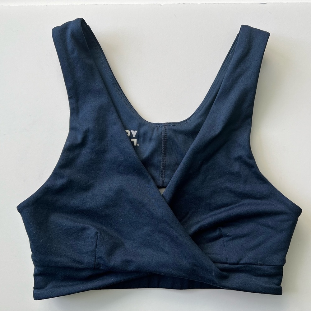 Joy Lab Navy Blue Cross Sports Bra